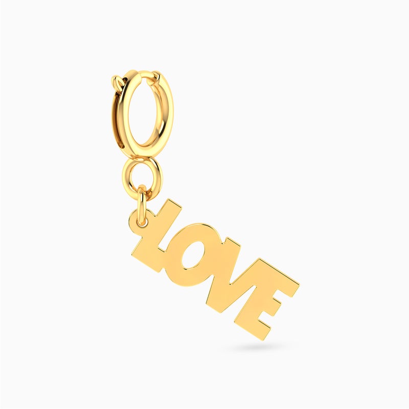 Miss L' by L'azurde LOVE Shaped Charm in 14K Gold - Image 4